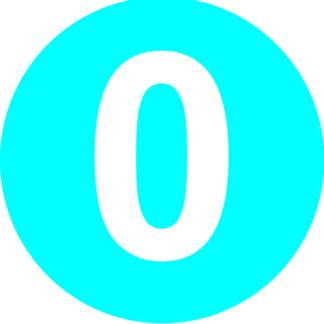 Number 0 Label