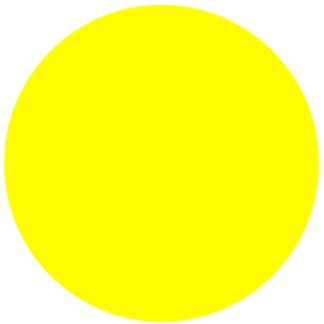 Yellow Circle Label